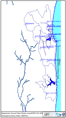 The target sites for calibrating the model