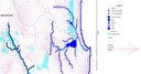 Simulated flow net for Study area 2014