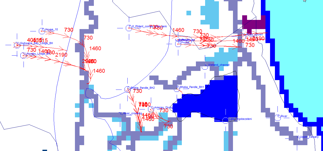 Particle tracking example