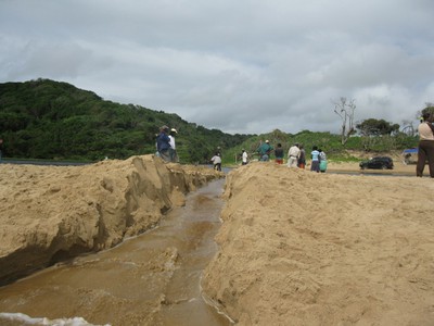 Estuary breach 15 March 2010